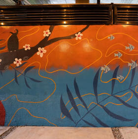 heejin mural in el nido