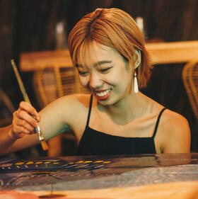 heejin mural in el nido